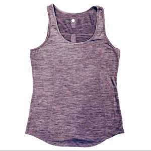 GAIAM Purple Heather Yoga Tank Top, Size M